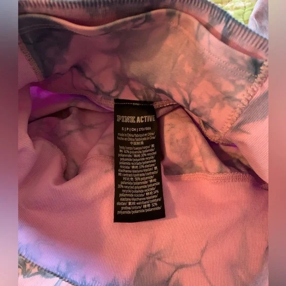 PINK Victoria’s Secret High Waist Tights Tie-Dye , Size Small - Picture 4 of 4
